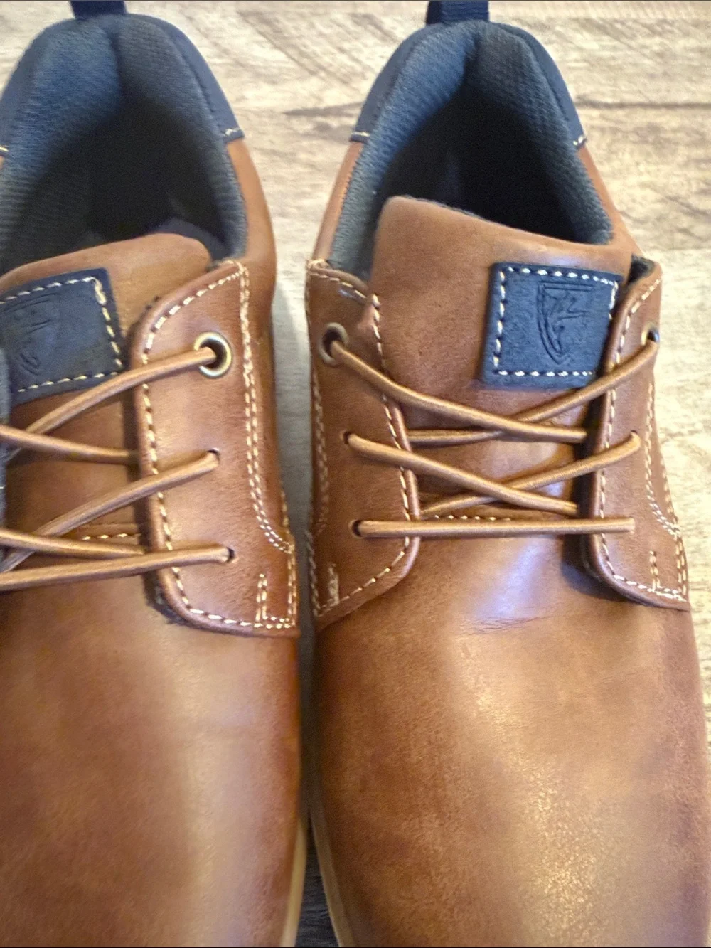 Deer Stags Boys Tan Brown Casual Lace-Up Shoes